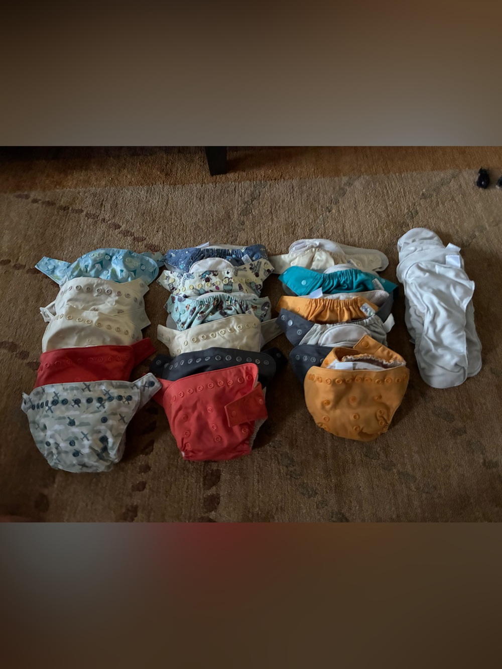 Assorted Kids Cloth Diaper Covers + Inserts